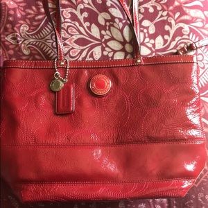 Coach Red Tote